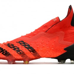 Adidas Predator Freak .1 High FG Black Red Soccer Cleats