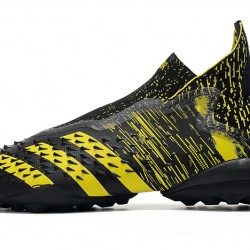 Adidas Predator Freak .1 High TF Black Yellow Soccer Cleats