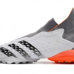 Adidas Predator Freak .1 High TF White Orange Grey Black Soccer Cleats