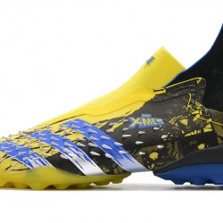 Adidas Predator Freak .1 High TF Yellow Black Blue Soccer Cleats