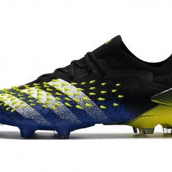 Adidas Predator Freak .1 Low FG Black Blue Yellow Soccer Cleats