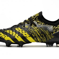 Adidas Predator Freak .1 Low FG Black Yellow Soccer Cleats