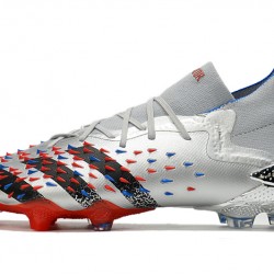 Adidas Predator Freak.1 Silver Orange Black Low Soccer Cleats