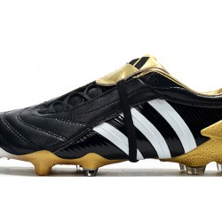 Adidas Predator Pulse Low FG UCL Black Yellow White Soccer Cleats