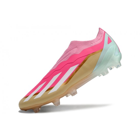 Goods That Sell Well Adidas X CRAZYFAST.1 FG Pink Gold Mens Soccer Cleats Shop