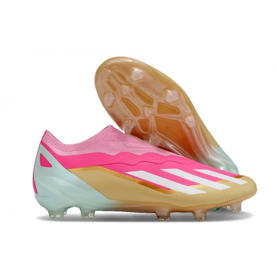 Goods That Sell Well Adidas X CRAZYFAST.1 FG Pink Gold Mens Soccer Cleats Shop