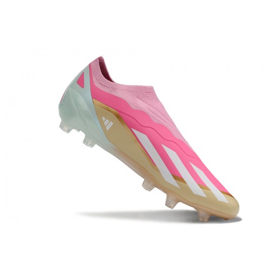 Goods That Sell Well Adidas X CRAZYFAST.1 FG Pink Gold Mens Soccer Cleats Shop