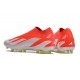 Adidas X Crazyfast.1 Messi FG Boost Soccer Cleats Red Silver For Men And Women