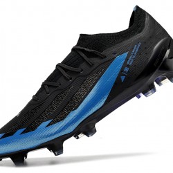 Adidas X Crazyfast1 SG Black Blue Low Soccer Cleats