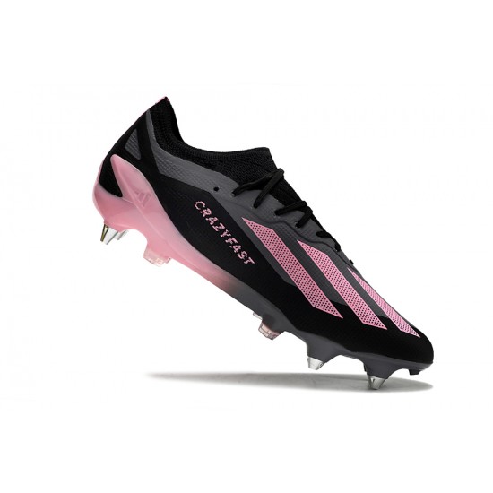 Adidas X Crazyfast1 SG Black Pink Soccer Cleats