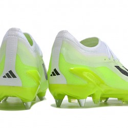 Adidas X Crazyfast1 SG Green White Black Low Soccer Cleats