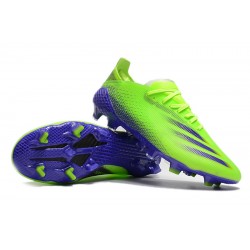 Adidas X Ghosted 1 FG Green Blue Black Soccer Cleats