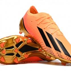 Adidas X Speedportal .1 2022 World Cup Boots FG Low-top Orange Gold Men Soccer Cleats