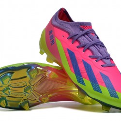 Adidas X Speedportal .1 2022 World Cup Boots FG Low-top Pink Purple Women And Men Soccer Cleats