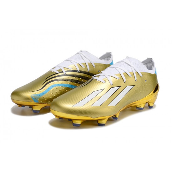 Adidas X Speedportal .1 2022 World Cup Boots FG Low-top White Gold Men Soccer Cleats