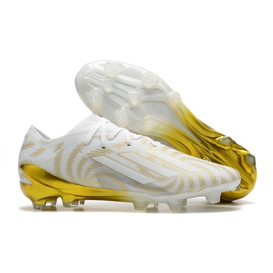 To Find A Ready Market Adidas X Speedportal .1 2022 World Cup Boots FG Low-top White Gold Soccer Cleats Online Shop