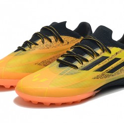 Adidas X Speedportal .1 TF Low-top Black Yellow Orange Soccer Cleats