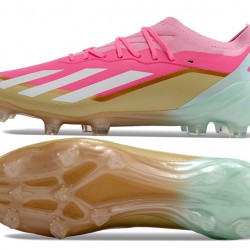 Adidas X Speedportal.1 FG Pink Gold Men's Soccer Cleats