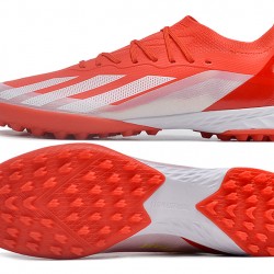 Adidas X Speedportal.1 TF Red and White Men's Soccer Cleats