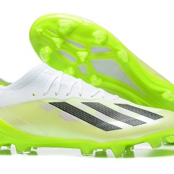 Adidas x23crazyfast.1 FG Low Soccer Cleats White Black Green For Men 