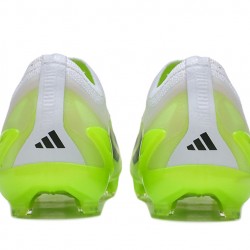 Adidas x23crazyfast.1 Laceless FG Low Soccer Cleats White Black Green For Men 