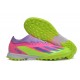 Adidas x23crazyfast.1 TF Low Soccer Cleats Pink Purple Green For Men And Women
