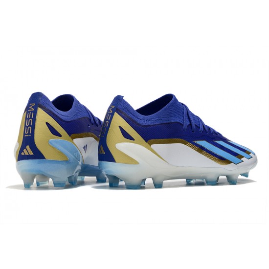 Shop Now Adidas X Speedportal.1 FG Bule and White Women and Men Soccer Cleats For Sale