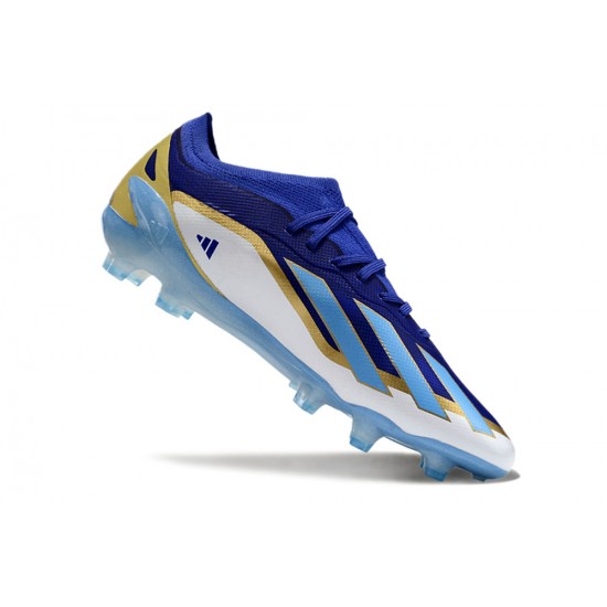 Shop Now Adidas X Speedportal.1 FG Bule and White Women and Men Soccer Cleats For Sale