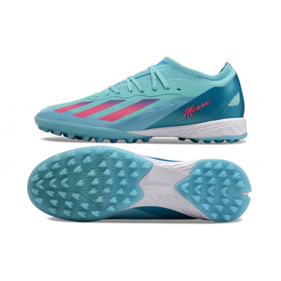 Discover the top-selling Adidas X Speedportal.1 TF Bule and Pink Women and Men Soccer Cleats For Sale