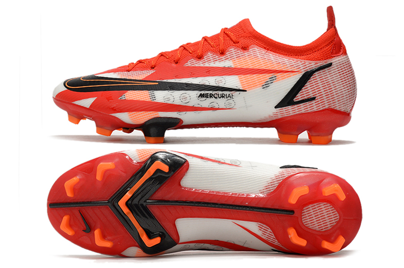 White, Red & Black FG Soccer Cleats - Elite Nike Mercurial Vapor 14 CR7