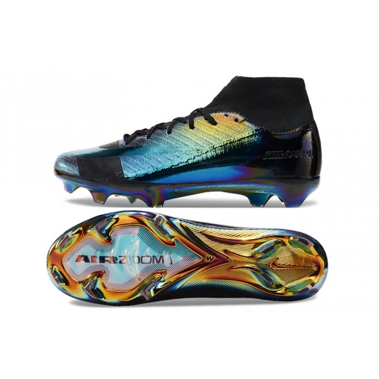 Click To Order Nike Mercurial Superfly 10 Elite FG Black Gold Mens Soccer Cleats For Sale