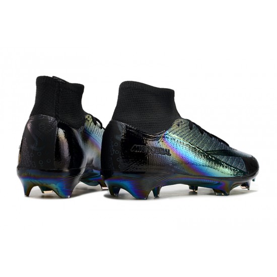 Click To Order Nike Mercurial Superfly 10 Elite FG Black Gold Mens Soccer Cleats For Sale