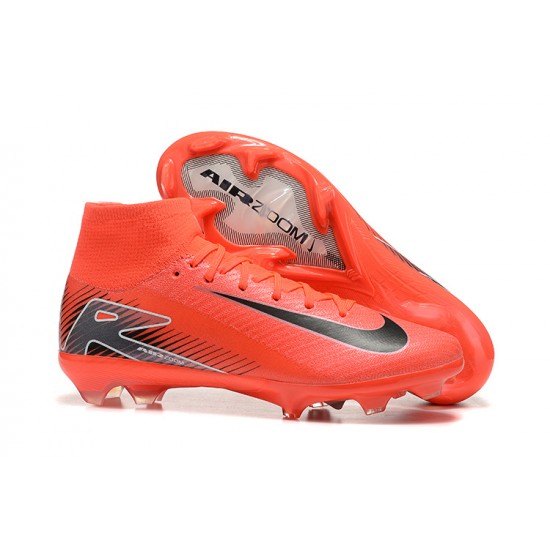 Goods That Sell Well Nike Mercurial Superfly 10 Elite FG Black and Red Mens Soccer Cleats Sale