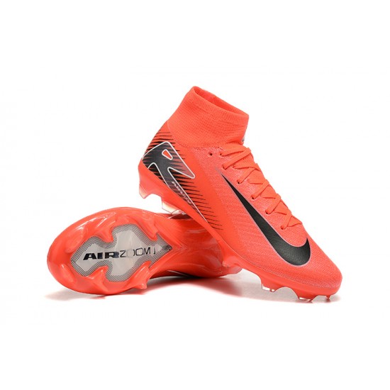 Goods That Sell Well Nike Mercurial Superfly 10 Elite FG Black and Red Mens Soccer Cleats Sale