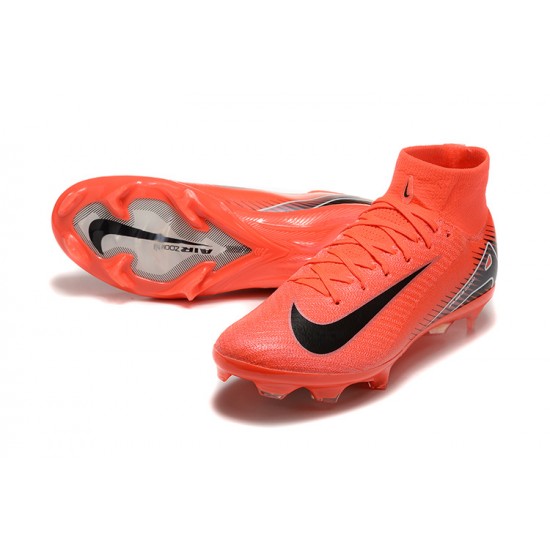 Goods That Sell Well Nike Mercurial Superfly 10 Elite FG Black and Red Mens Soccer Cleats Sale