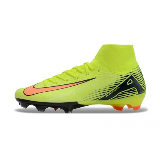 Buy And Seller Nike Mercurial Superfly 10 Elite FG Chartreuse and Orange Mens Soccer Cleats Online