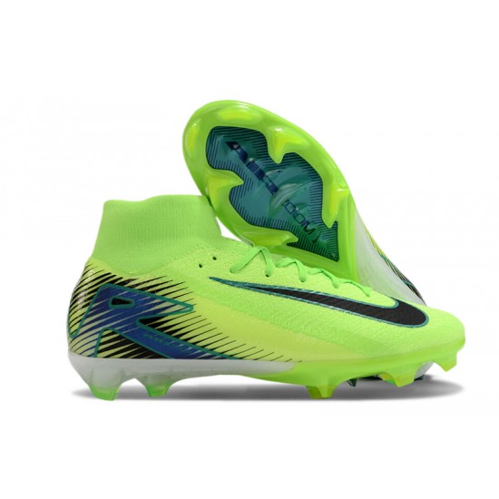 To Have A Strong Footing In A Market Nike Mercurial Superfly 10 Elite FG Green and Black Mens Soccer Cleats Shop