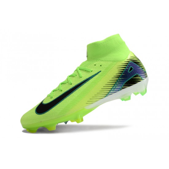 To Have A Strong Footing In A Market Nike Mercurial Superfly 10 Elite FG Green and Black Mens Soccer Cleats Shop