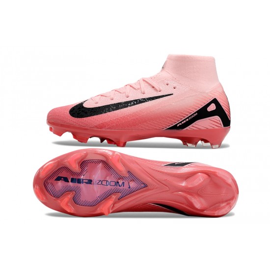 Explore Nike Mercurial Superfly 10 Elite FG Black annd Pink Mens Soccer Cleats Online