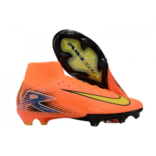 To Have A Strong Footing In A Market Nike Mercurial Superfly 10 Elite FG Orange and Yellow Mens Soccer Cleats Online