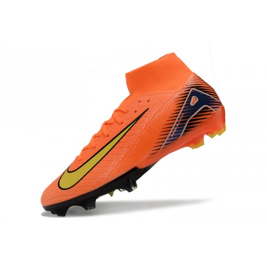 To Have A Strong Footing In A Market Nike Mercurial Superfly 10 Elite FG Orange and Yellow Mens Soccer Cleats Online