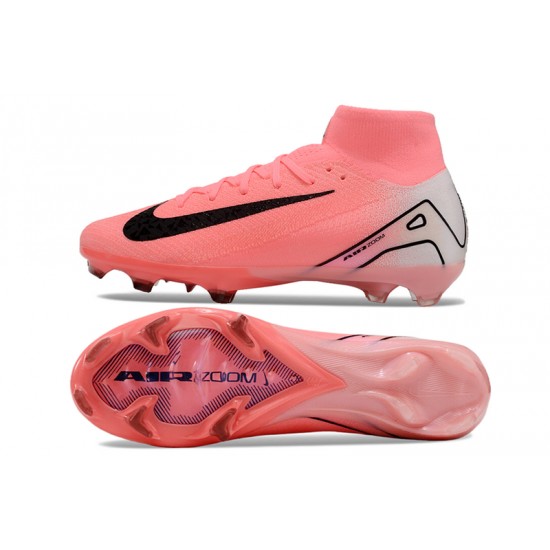 Discover Nike Mercurial Superfly 10 Elite FG Pink and Black Mens Soccer Cleats Online