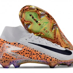 Nike Mercurial Superfly 10 Elite FG White and Orange Men's Soccer Cleats