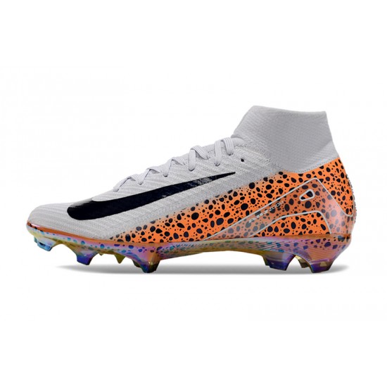 Shop Now Nike Mercurial Superfly 10 Elite FG White and Orange Mens Soccer Cleats For Sale