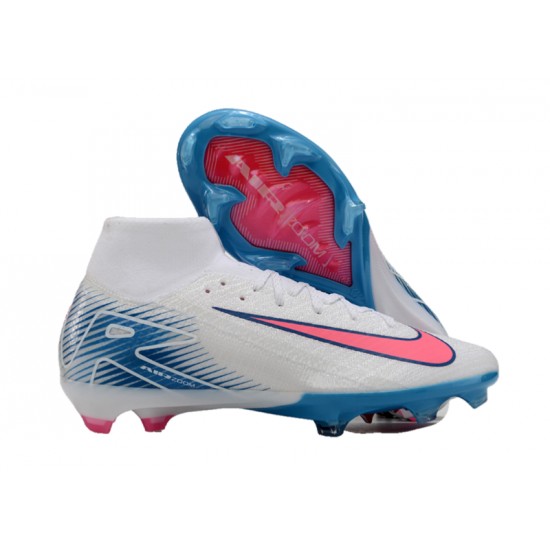 The Best Seller Nike Mercurial Superfly 10 Elite FG White and Pink Mens Soccer Cleats Sale