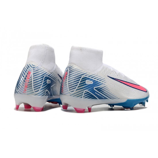 The Best Seller Nike Mercurial Superfly 10 Elite FG White and Pink Mens Soccer Cleats Sale