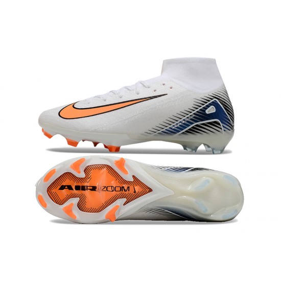 Where To Get Nike Mercurial Superfly 10 Elite FG Orange White Mens Soccer Cleats On Sale