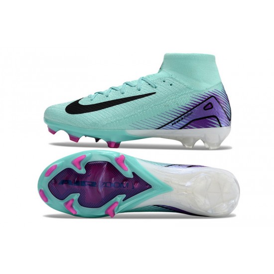 Buy Nike Mercurial Superfly 10 Elite FG Purply and Black Mens Soccer Cleats Shop