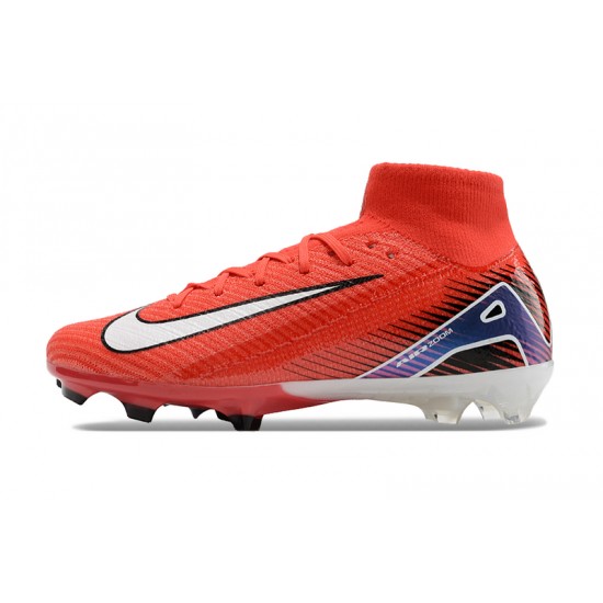 Buy And Seller Nike Mercurial Superfly 10 Elite FG Red and White Mens Soccer Cleats Shop