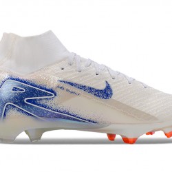 Nike Mercurial Superfly 10 Elite FG White Bule Men's Soccer Cleats